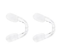 INOOMP Coussinets de Nez en Silicone U de Selle pour Lunettes, Confort Flexible, 2 Paires pour Étude et Remplacement DIY