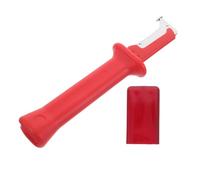 INOOMP Couteau à Dénuder Isolé en Abs Rouge pour Électricien Performance et Découpe Propre, pour Projets de Construction et Coupure de Circuits