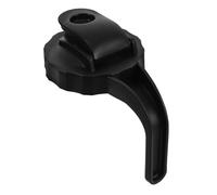 INOOMP Couvercle de Pot de Confiture en Plastique Pp Noir avec Poignée, Design Large Bouche, Multifonctionnel et Facile à Nettoyer pour Accessoires Cuisine