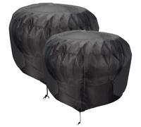 INOOMP Couvercle de Ventilation de Toit Polyester pour Turbine, Noir | Protège le Ventilateur, Design Unique, Remplacement Simple, Usage Extérieur