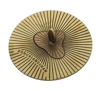 INOOMP Couvercle Métallique Décoratif Ajouré pour Bougie Parfumée en Pot 7,8 Cm, Accessoire Aromathérapie Bronze Ancien, Manchon Anti-poussière pour Éteindre et Diffuser Uniformément,