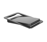 INOOMP Couvercle Poubelle Encastré Acier Inoxydable avec Clapet Battant Système Pivotant Pratique Isolation des Odeurs Design Moderne pour Cuisine et Salle de Bain Montage Encastré Plan
