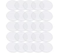 INOOMP Couvercles Transparents Verre Épais et Résistant en Acrylique 25 Pièces de Montre Anti-Chute avec Bords Polis, pour Réparation de Montres