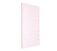 INOOMP Couverture de Cahier en Acrylique A6 Pailletée 6 Trous, pour Gestion de Budget et Tenue de Journal