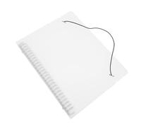 INOOMP Couverture de Classeur Rechargeable B5 26 Trous en Pp Semi-transparente Mate Lien, Étui pour Bloc-notes Intercalaire de Bureau, Protège-cahier de Liaison Solide et Facile