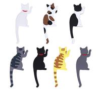 INOOMP Crochet Magnétique Noir de Chat pour Suspendre, Design Puissant et Décoratif, Maison, Matériau Aimanté Résistant et Style Adorable
