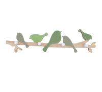 INOOMP Crochet Mural en Bois Vert Facile à Installer Design Oiseau Patère Décorative Anti-plis pour Chapeaux et Paquet, pour Maison et Boutique