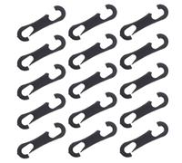 INOOMP Crochets de Fixation en Plastique Plat pour Housse de Siège Voiture, Lot de 100 Pièces, Clips pour Coussins et Pare-Soleil, Accessoires Pratiques pour Organisation Intérieure Auto