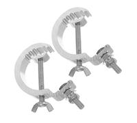 INOOMP Crochets Solides pour Éclairage de Scène en Alliage d'Aluminium, Lot de 2 Pinces de Serrage pour Structures Lumineuses, Adaptés aux Spectacles et Installations Mobiles