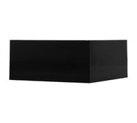INOOMP Cube Drapeau Micro D’Interview Noir 100mm en Plastique | Forme Horizontale à Angle Droit, Mousse Intégrée, Visibilité Longue Distance, Installation Rapide