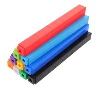 INOOMP Cubes d'apprentissage Mathématique en Plastique 100pcs pour Garçon et Filles, Jouets Éducatifs Améliorant la Coordination Main-œil Pensée Logique en Maternelle