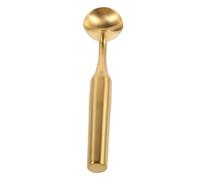 INOOMP Cuillère à Glace Inoxydable Dorée Antiadhésive avec Long Manche Cuillère Boule Melon et Portionneur Pâte à Biscuits Outil Polyvalent pour Glace Fruits et Dessert