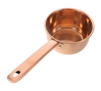 INOOMP Cuillère en Acier Inoxydable, Louche de Bain en Métal, Cuillère de Bain à Long Manche, D'arrosage de Jardin, Louche à Eau, pour Arroser Les Plantes, Or Rose