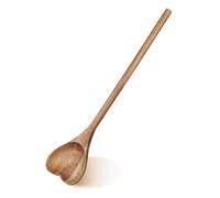 INOOMP Cuillère Forme Cœur Cuillère à Mélanger Résistante pour Miel Boissons et Desserts Accessoire Maison Polyvalent