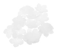 INOOMP de Bijoux en Acrylique Blanc de Fleur Trou 100 Breloques Décoratives et Créatives pour Fabrication de Bijoux Diy, pour Porte-clés et Œuvres D'art