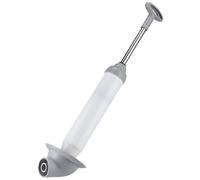 INOOMP Déboucheur Toilettes Haute Pression avec Ventouse INOX Piston pour WC et Évier Outil Polyvalent Facile à Utiliser avec Suspension