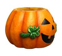 INOOMP Décoration de Citrouille D' Halloween en Résine, Bocal Orange,