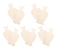 INOOMP Découpes de Bocaux en Bois Brut 10 Pièces, Tranche de Vase Artisanale 25 Cm, Accessoires de Bricolage pour Loisirs Créatifs et Projets D’art Plastique, Fourniture pour Travaux