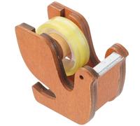 INOOMP Distributeur de Ruban Adhésif en Bois de Pigeon, Robuste et Résistant à L'usure, Accessoire Bureau pour Maison ou École