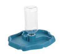 INOOMP Distributeur Eau Automatique pour Reptiles Bol Compact pour Lézards Geckos Tortues Terrestres et Petits Reptiles Accès Continu à Eau Facile à Nettoyer Accessoire Terrarium Bleu