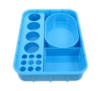 INOOMP Distributeur Pilules en Plastique Bleu de Remède Compartiments Plastic Intégrés Gestion Précise pour Lors des Rondes Médicales et Usage Mobile
