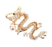 INOOMP Dragon jouant avec des clés de perle pendentifs dragons Breloque dragon pour bijoux DIY charme de dragon de style chinois collier dame clavicule Alliage de zinc