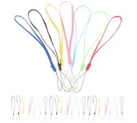 INOOMP Dragonne pour Poignet en Plastique et Nylon Confortable à Porter Trou pour Lanière, 50 Pièces pour Clés, Clés USB et Accessoires Portables Couleur Aléatoire