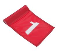 INOOMP Drapeau de Golf Numéroté Rouge 1 Accessoire D'entraînement Léger et Portable Drapeau de But pour Putting sur Terrain de Golf pour Précision au Putting