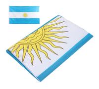 INOOMP Drapeau National Argentin Drapeaux 3x5 en Polyester 90x150cm Extérieur Surface Lisse et Texture Délicate pour Coupe du Monde pour Club Sportif