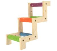 INOOMP Échelle à Oiseaux Hamster Pont Échelle De Perroquet Accessoires pour Oiseaux Échelle d'escalade Perroquet Perruche Échelles à Oiseaux Échelle Suspendue Perroquet en Bois