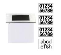INOOMP Éclairage Solaire pour Plaque de Porte Extérieur, Lampe LED Étanche pour Numéro de Maison Panneau Lumineux pour Allée et Porche