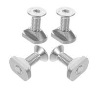 INOOMP Écrous Coulissants en T M8 Lot de 4 en Acier Inoxydable pour Montage Rails de Foil sur Planches de Surf et Sup en Milieu Marin