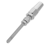 INOOMP Embout fileté pour Garde-Corps de câble, Goujon de Tension pour Pont, tendeur en Acier Inoxydable pour Poteau en Bois et métal M6