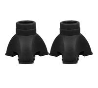 INOOMP Embouts en Caoutchouc Noir Antidérapants 19mm pour Tripodes et Cannes de Marche, Coussinets Stables et Résistants pour Trekking et Assistance Quotidienne, Lot de 2