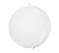 INOOMP en PVC pour éventail à main : étui de protection en plastique transparent 33 x 30 cm - housse légère et anti-poussière - pochette de protection transparente pour éventails ronds