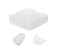 INOOMP Ensemble de 1 bac de récupération pour lave-linge, avec écrou et guide robustes, protège-sol pour buanderie d'appartement.