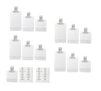 INOOMP Ensemble De 14 Bouteilles De Distribution Cosmétiques Voyage, 5x30ml 4x50ml 4x100ml, Sachets Étanches Portables, Pour Femme, Rangement Toilette, Étiquettes Imperméables