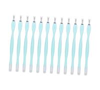 INOOMP Ensemble de 30 Fourchettes Doubles pour Cuticules, Outil d'Élimination des Peaux Mortes Compact et Robuste, pour Manucure Professionnelle ou Usage Personnel Couleur Aléatoire