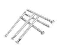 INOOMP Ensemble de 6 Outils de Gravure et Poinçonnage pour Travail du Cuir en Acier Allié, Kit Complet pour Estampage et Sculpture Artisanale, pour Maroquinerie et Fabrication de Selles,