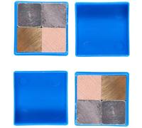 INOOMP Ensemble de 8 Cubes d'Étude Densité en Aluminium, Cuivre, Fer et Bois 2 CM Matériel Scientifique pour Calcul Masse en Laboratoire