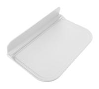 INOOMP Étagère Murale Pliante Blanche en Plastique PP, Porte-Serviettes et Porte-Objets Divers, Rangement Pratique Cuisine et Chambre