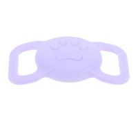 INOOMP Étui de en Silicone Accessoire Manchon Traceur Anti-Perte Couleur Violet Clair, Léger et Résistant pour Localisateur d'animaux Domestiques Compatible Collier Chat