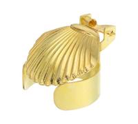 INOOMP Extincteur Automatique pour Bougie en Alliage de Zinc Couleur Dorée de Coquillage, Éteignoir Silencieux à Mèche Anti-fumée pour Maison et Restaurant, Accessoire Sécurité Incendie