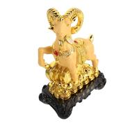 INOOMP Figurine Décorative Symbolisant la Prospérité en Résine Représentant Une Chèvre Scintillante pour 2027, Élégante Offrir ou Décorer Une Étagère