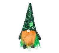 INOOMP Figurine GNOME Tomte Saint-Patrick en Tissu Vert pour Table