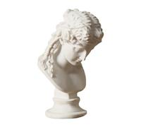 INOOMP Figurine Statue Décorative en Résine Blanche, Décoration D'intérieur, Buste Inspiré de L'antiquité, Décoration Inspirante pour Club et Extérieur