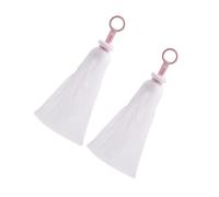 INOOMP Filet à Savonnette Moussant Visage 2pcs en Pp Blanc Fonction Bulles et Crochet Suspendu, Accessoire de Bain Pratique pour Mousse Nettoyante Quotidienne