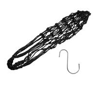 INOOMP Filet D’Alimentation Noir pour Perroquets, Poules et Coqs - en Maille Tressée Crochet Suspendu, Accessoire Pratique pour Mangeoire Oiseaux en Cage, Fournitures pour Oiseaux