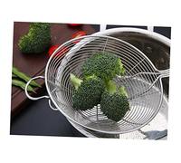 INOOMP Filtre Tamis Inox avec Manche Long Ergonomique Écumoire à Mailles Fines pour Cuisine Maison et Professionnelle Chaleur pour Égoutter Huile et Eau Rapidement