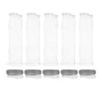 INOOMP Filtres à Peluches en Acier Inoxydable pour Tuyau D'évacuation de Machine à Laver, 10 Pièces, Résistants à L'usure, Prévention des Obstructions